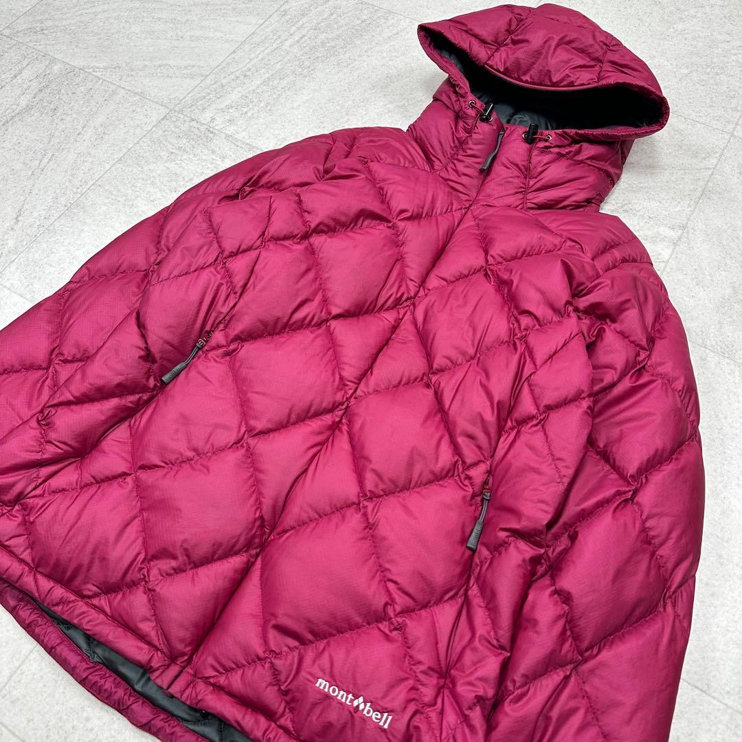 mont-bell】ライトアルパインダウンパーカ L チェリーレッド 軽量