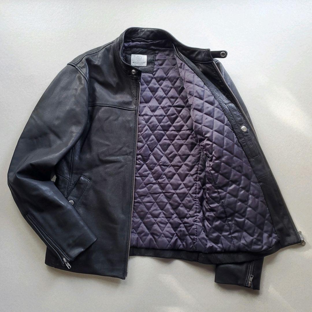 ユナイテッドアローズ やぎ革 ゴート レザージャケット 裏地キルティング　M Amazon | [ビューティー&ユース ユナイテッドアローズ] レザー コーチ