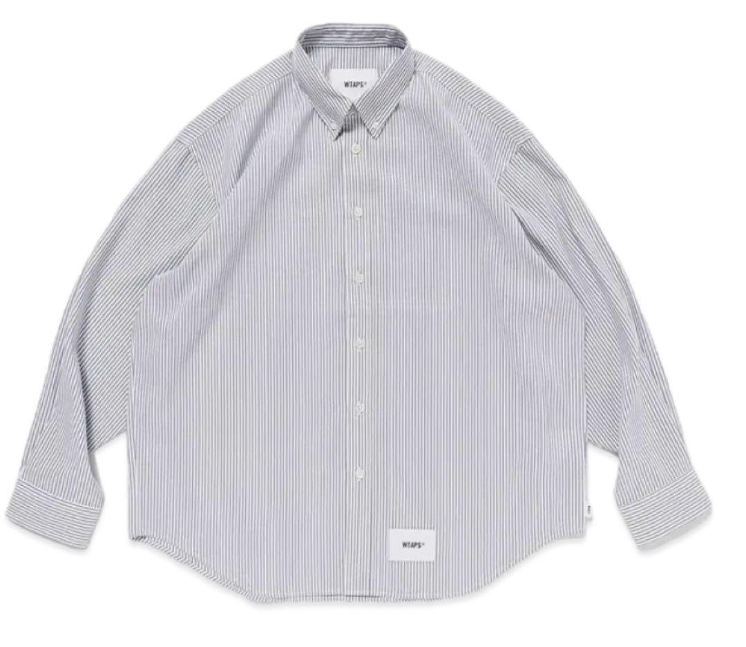 WTAPS 《242CWDT-SHM01》COOLMAXサイズLストライプシャツ