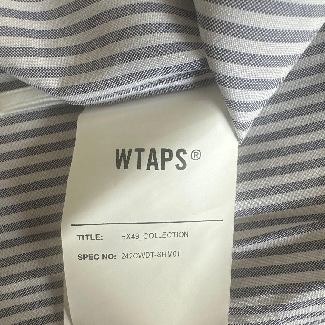 WTAPS 《242CWDT-SHM01》COOLMAXサイズLストライプシャツ