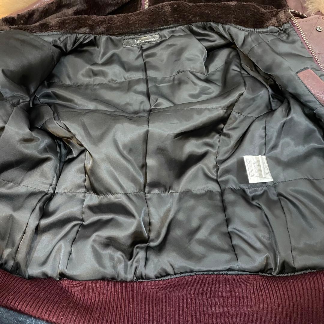 美品 haruf N2B レザー フライトジャケット ライダース 山羊革 A-2