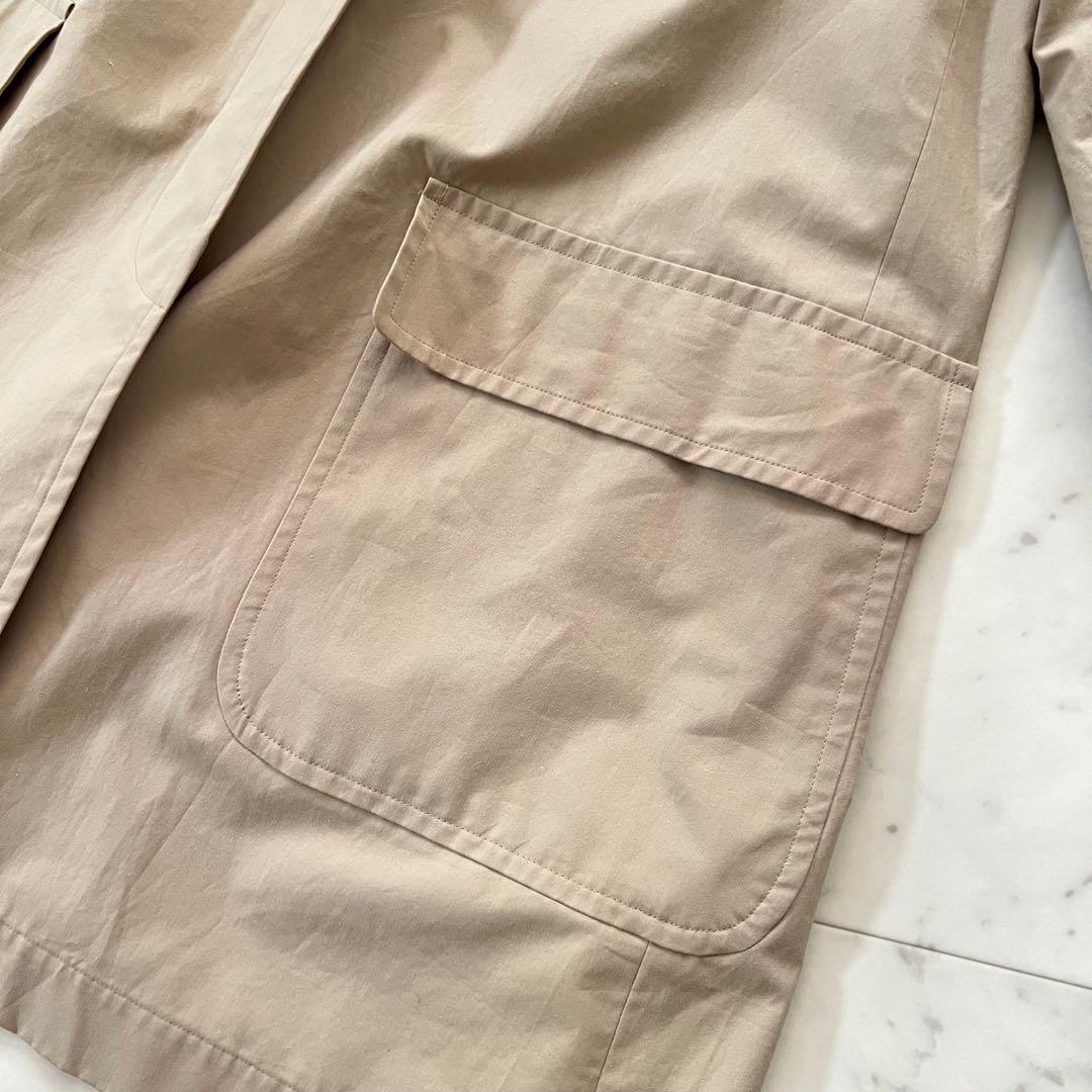 美品マーガレットハウエル Aラインステンカラー コート ウールライナー