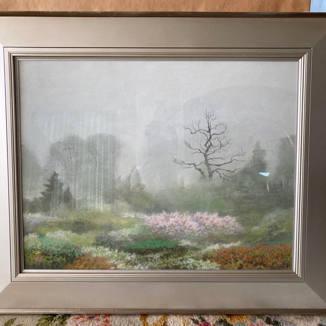 河合健二 絵画 日本画 「 樹容 」 近代日本美術 巨匠 風景画 です。