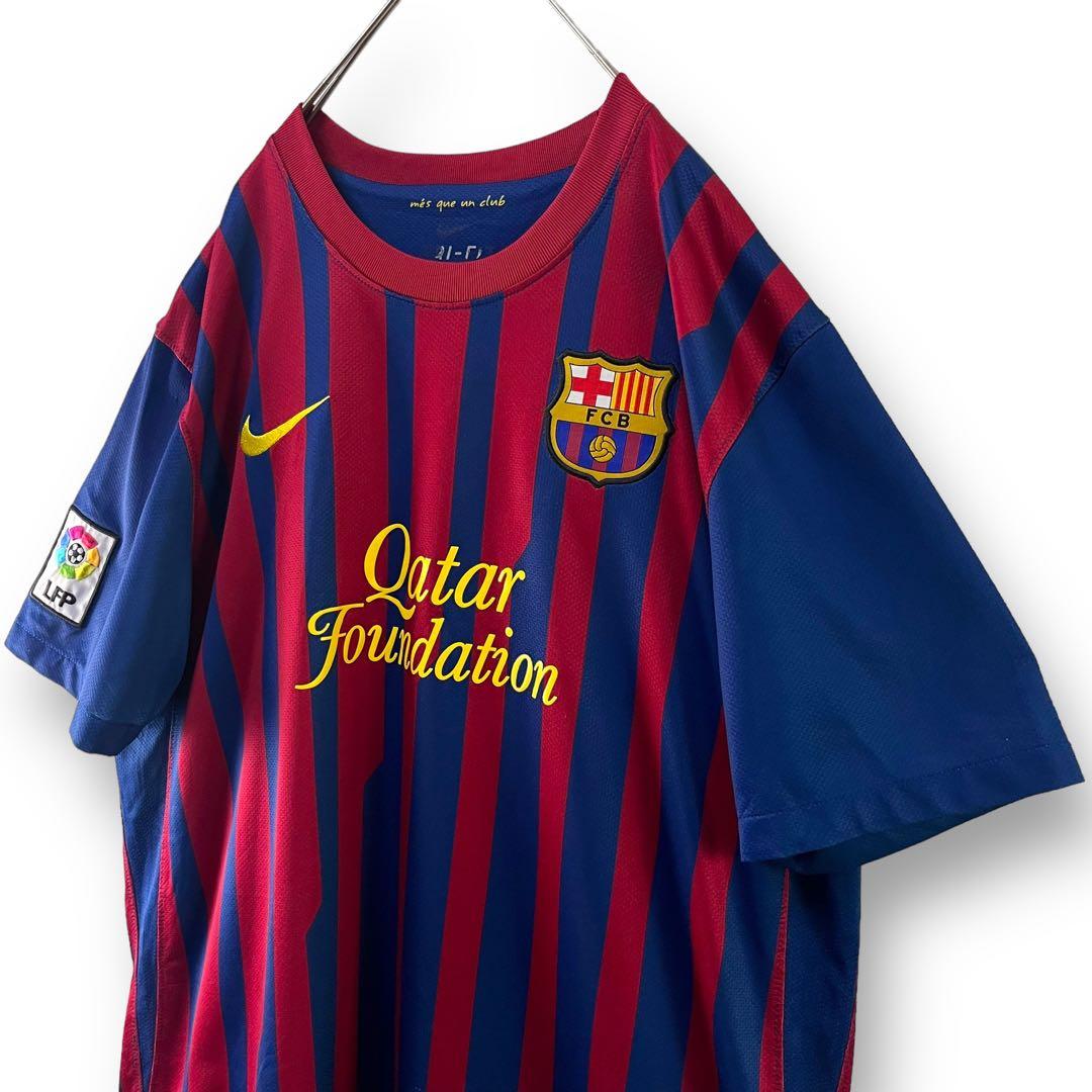 ナイキ FCバルセロナ ゲームシャツ 2011サッカー ユニフォーム 古着 L