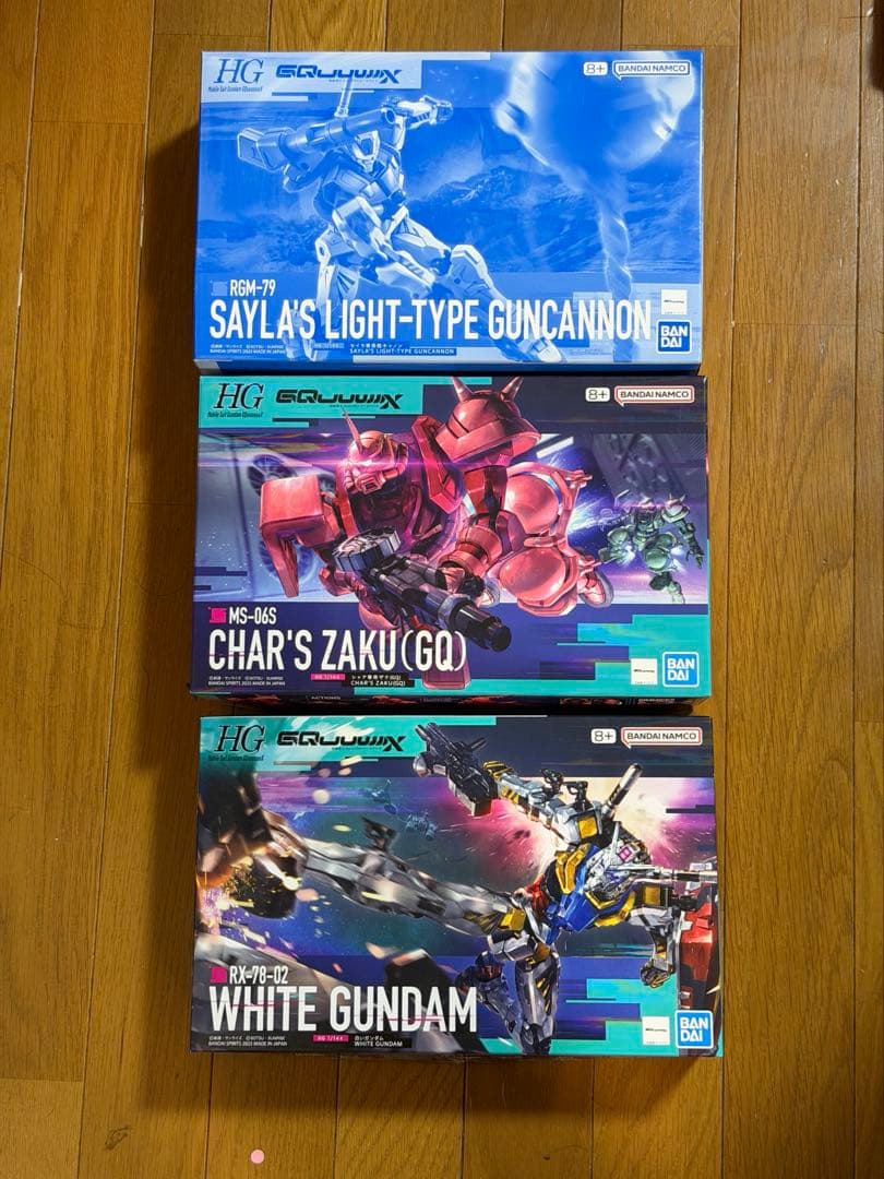 HG セイラ専用軽キャノン　HG 白いガンダム　HG シャア専用ザク(GQ) 12月のガンプラ新商品が大変なことに！「HG 白いガンダム」「HG シャア