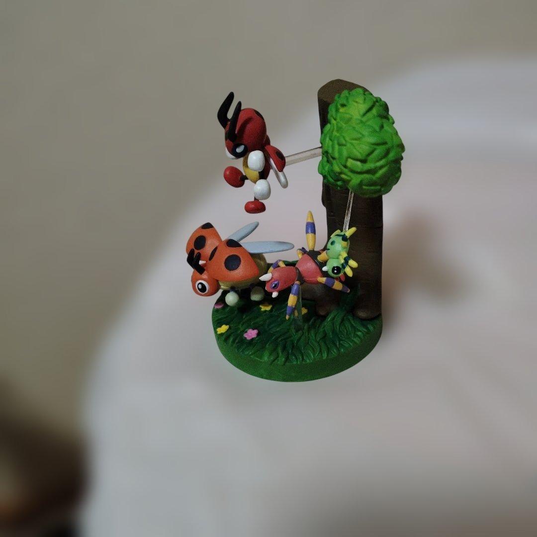 ぜんこくばん 立体ポケモン図鑑第4集 レディバ レディアン イトマル