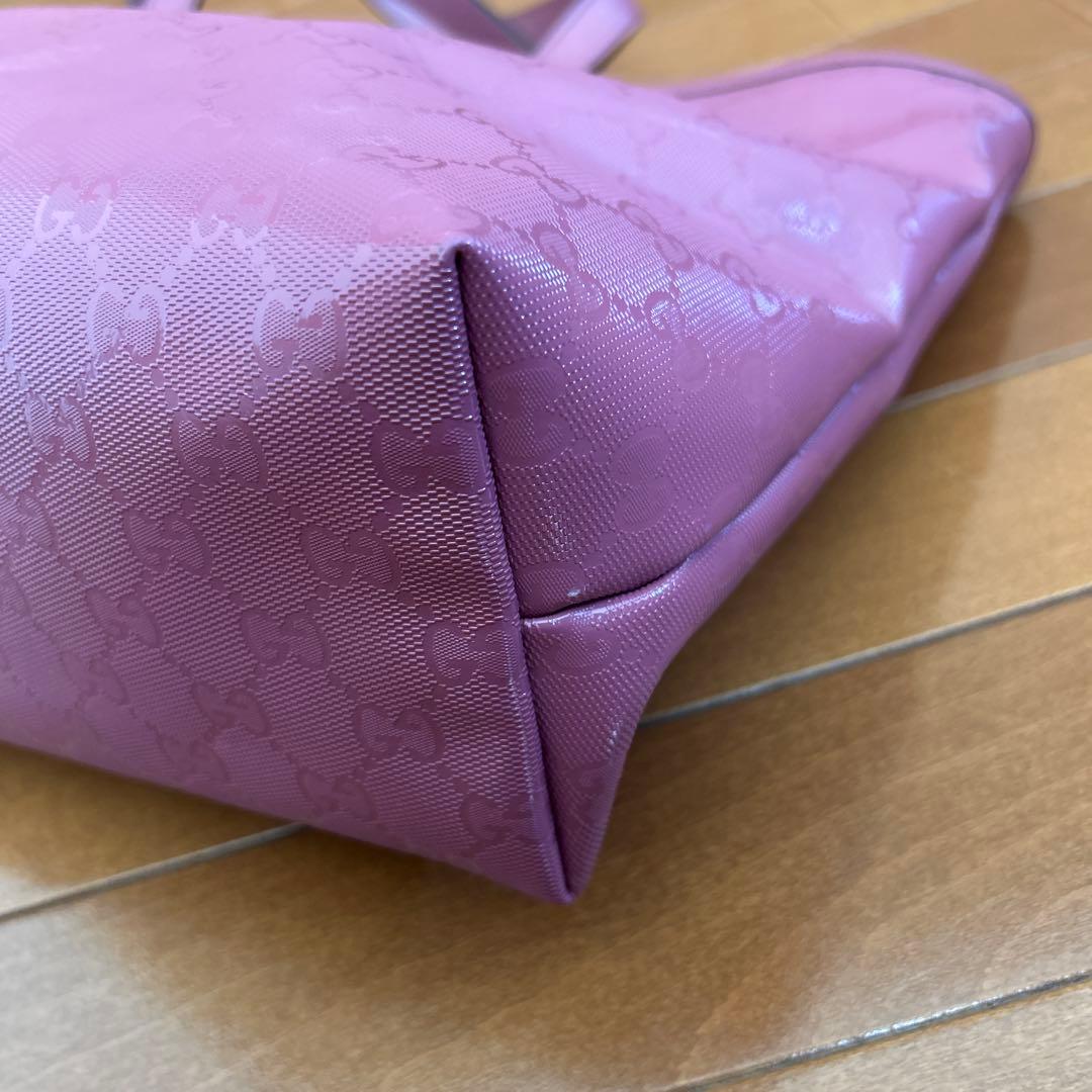 GUCCI ピンク GGパターン マザーズバッグ GUCCI（グッチ） GGマーモント ショルダーバッグ レザー 447632 ピンク