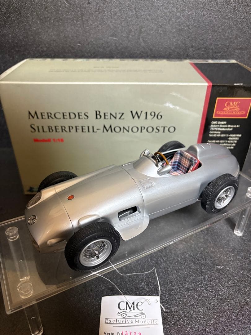 CMC 1/18 Mercedes Benz W196 Monoposto② CMC 1/18 Scale M-006 - Mercedes-Benz W196 Monoposto 1954/55 S.Moss