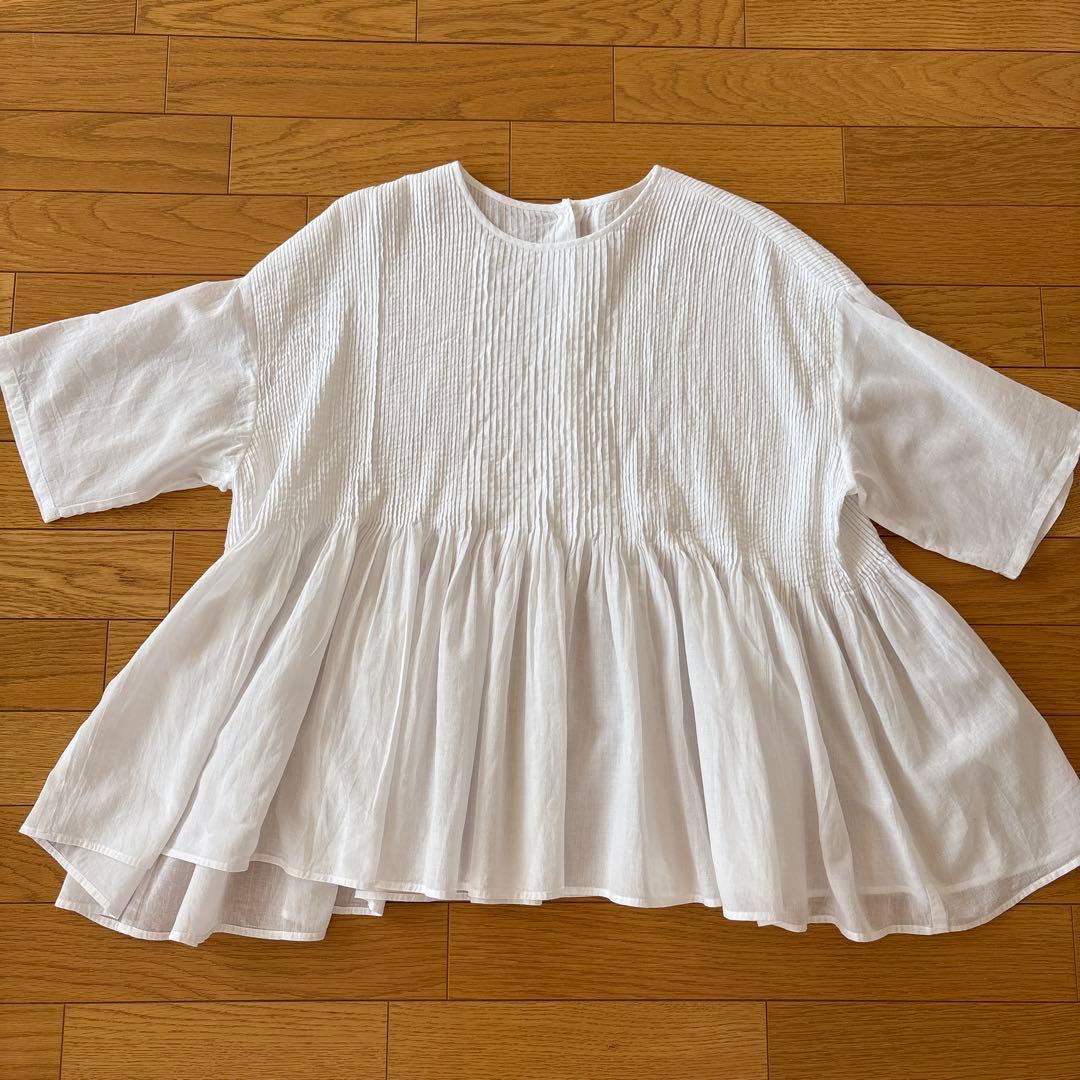 A*a様 maison de soil ミニピンタッククルーネックシャツ maison de soil ピンタッククルーネックプルオーバー annabelle