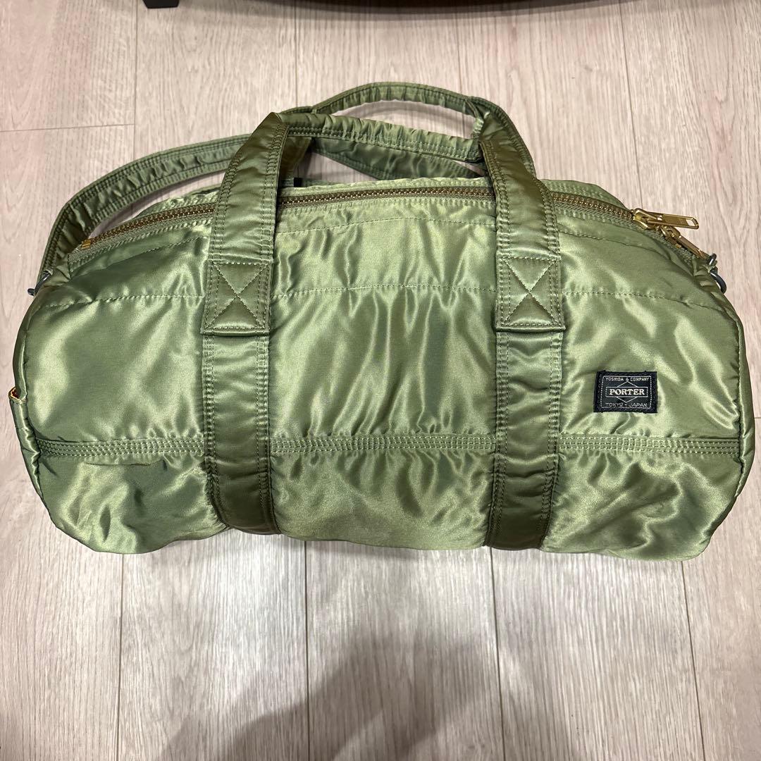ポーター Porter オリーブグリーン ボストンバッグ 極美品】 PORTER ポーター タンカー S ミニボストン ボストンバッグ