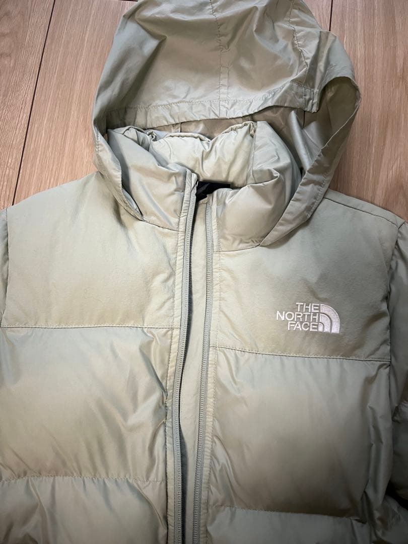 THE NORTH FACE フード付きダウンジャケット ミントグリーン - メルカリ