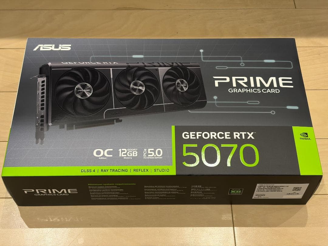 グラフィックボード・グラボ・ビデオカード ASUS PRIME GeForce RTX5070 12GB OC グラフィックボード PRIME GeForce RTX 5070 White OC Edition 12GB