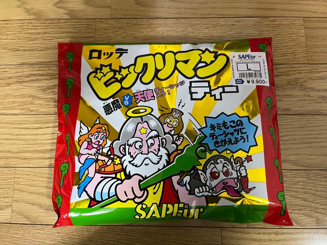 SAPEur ビックリマンロングスリーブTシャツホワイトLサイズ 新品未使用