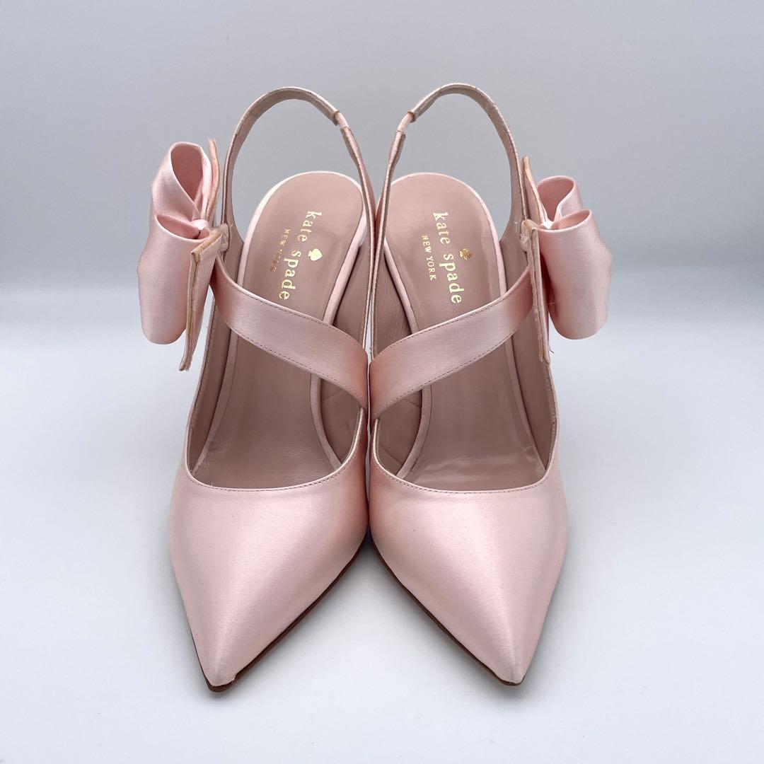 ケイトスペード♡kate spade【23.5】サテン/リボン✨パーティー✨姫系 ケイトスペード♡kate spade【23.5】サテン/リボン✨パーティー✨姫系