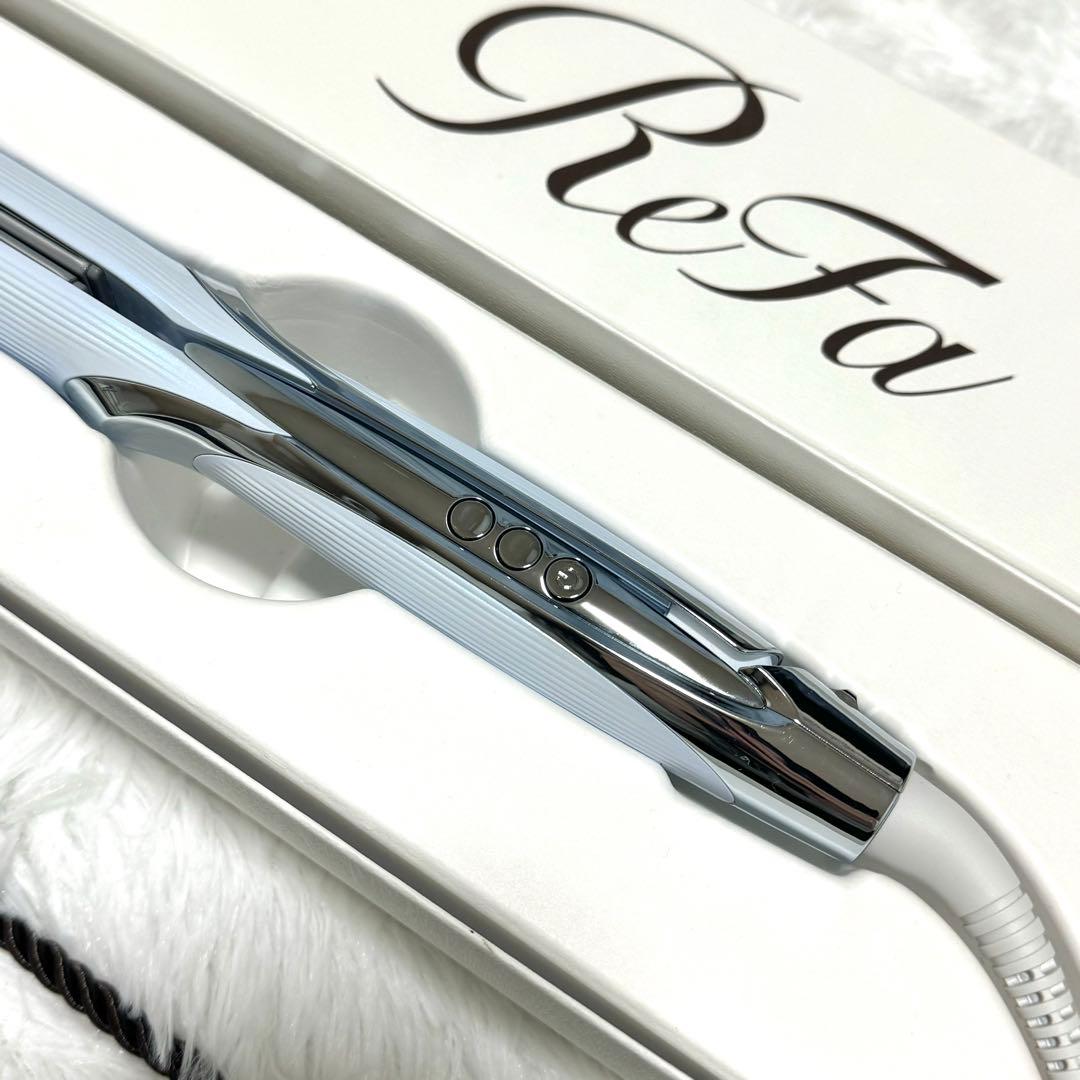 新品同様】 リファ ストレートアイロン プロ RE-AT ホワイト 水色