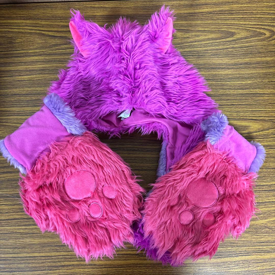 チェシャ猫 チシャ猫 不思議の国のアリス マフラーキャップ ファン