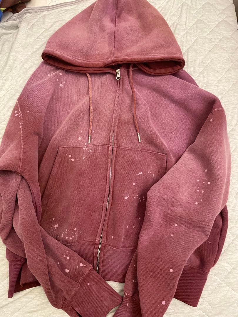 soerte ヘビーウェイトダブルジップフーディー サイズ2 ボルドー