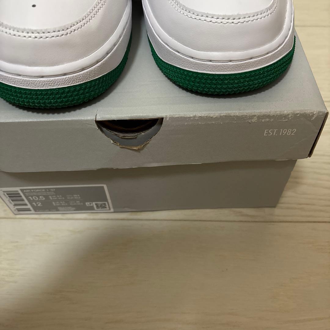 ナイキ エアフォース1 AIR FORCE 1 ホワイト/グリーン　28.5cm