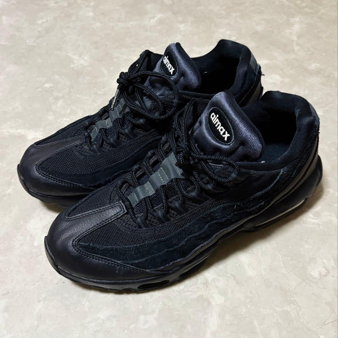NIKE エアマックス 95 ブラック ナイキ「エア マックス 95 ビッグ バブル “ ブラック”」は上質なレザー
