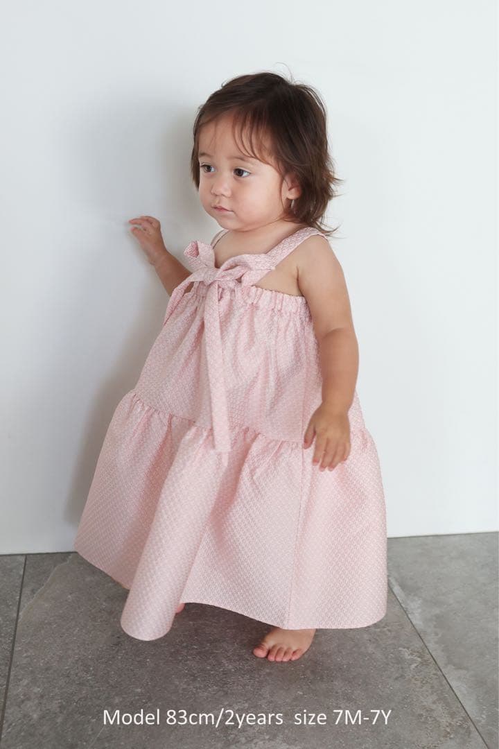 アミカキッズ クチュールワンピース 7M-7Y ピンク - メルカリ