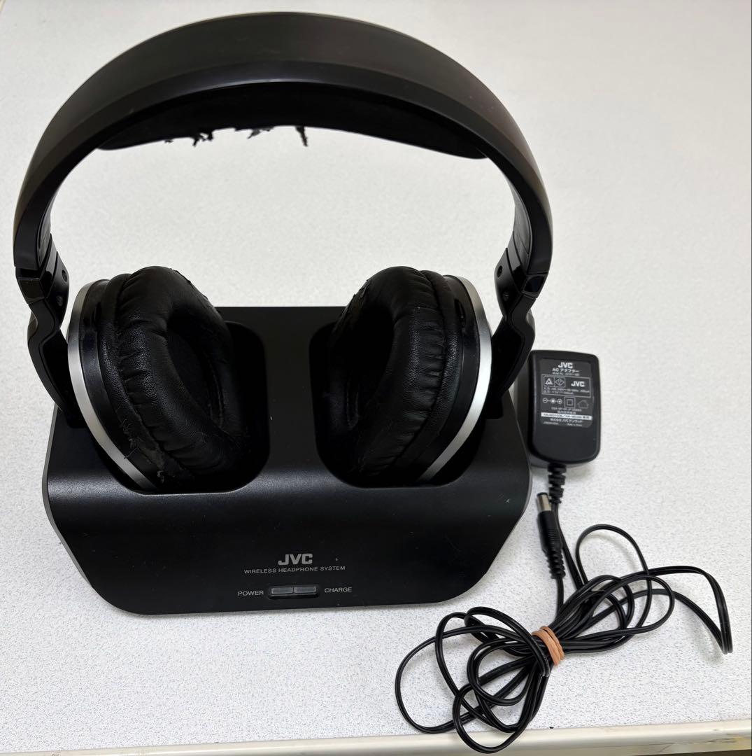 ジャンク品】JVC ワイヤレスヘッドフォン HA-WD100B - メルカリ