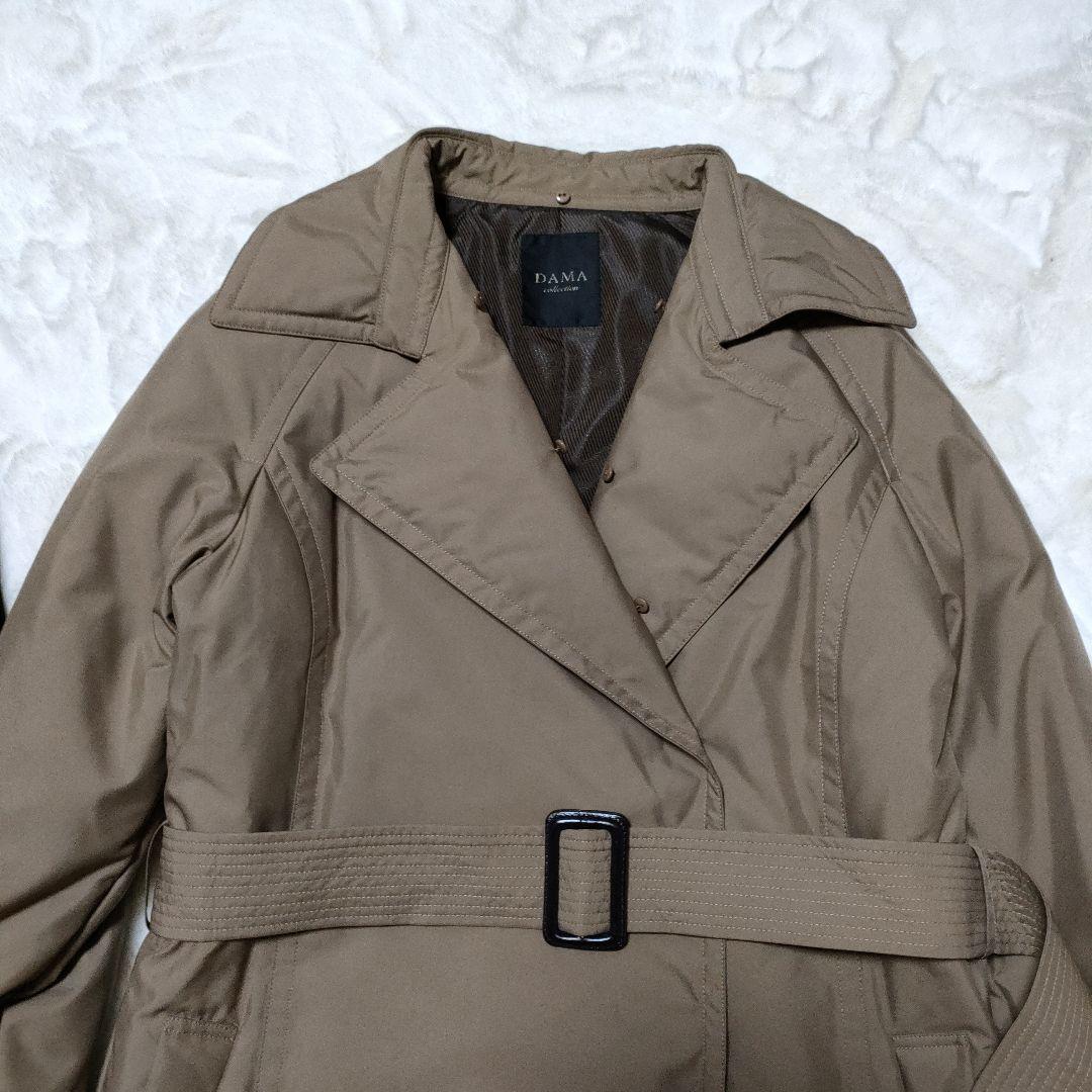 ダーマコレクション フォックスファー 撥水 ダウンコート グレージュ