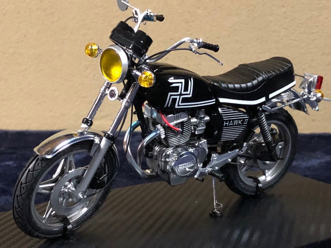 RY様専用』HONDA HAWK II プラモデル完成品（マイキーバブ仕様