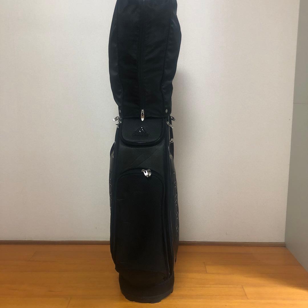 adidasアディダス キャディバッグ ブラック フード付き - メルカリ