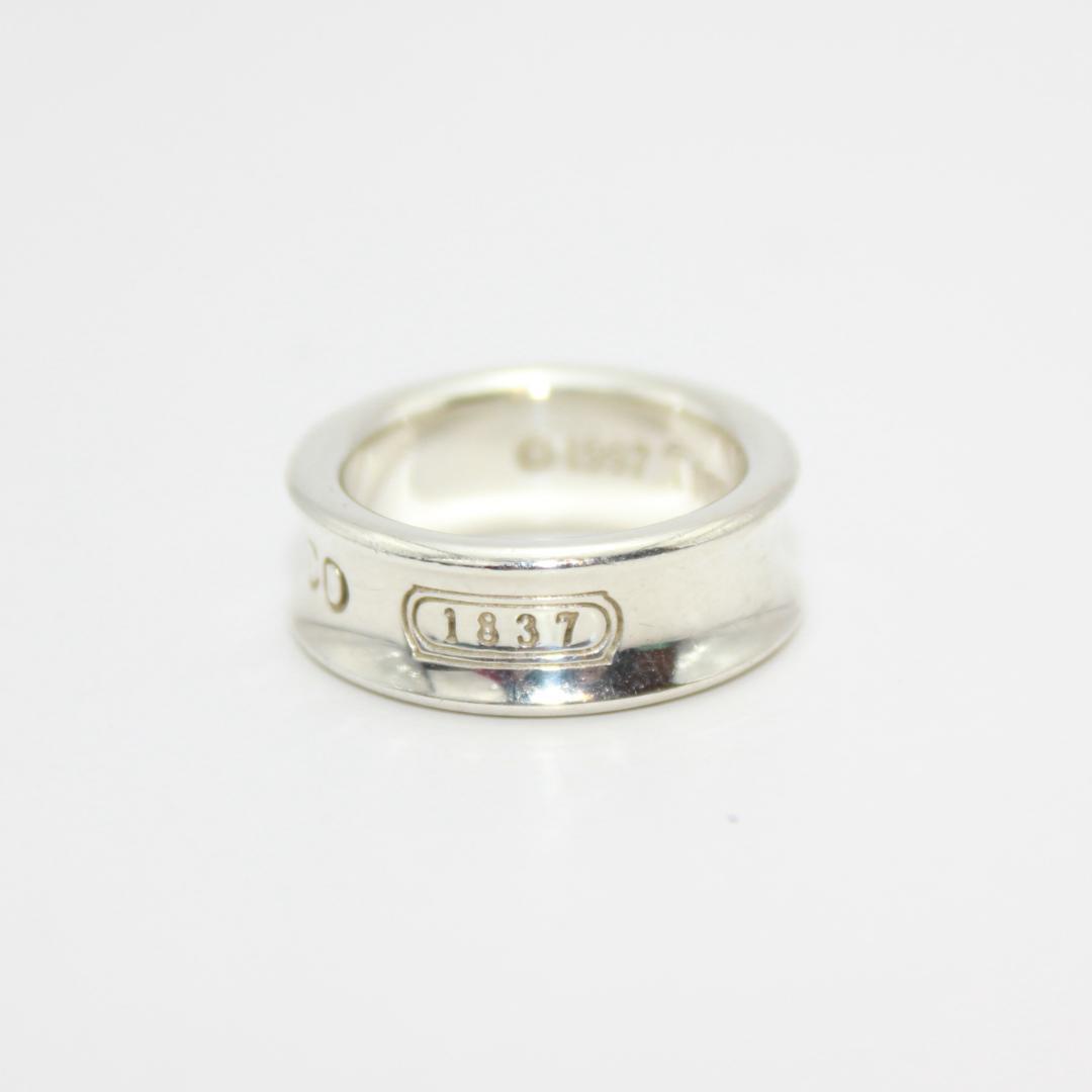 美品 Tiffany&Co. 1837 ナロー シルバー リング 指輪 8号 - メルカリ