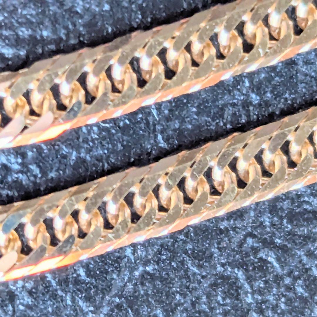 18金 ゴールド キヘイ8面トリプルブレスレット 18cm 4.9g 750