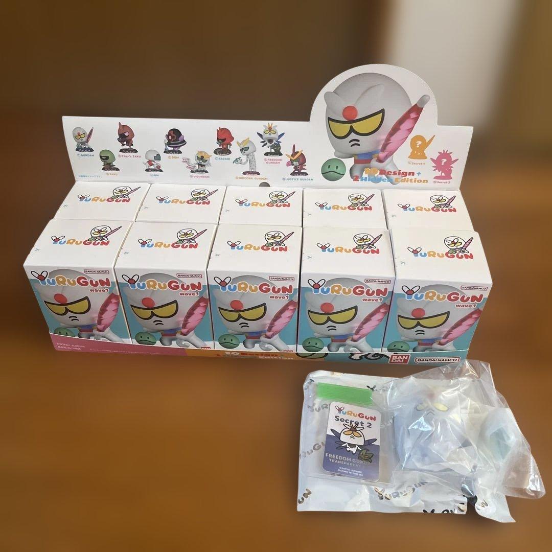 YURUGUN wave1 ゆるガン 10種＋シークレット1種 バンダイ YURUGUN wave1 1BOX10個入 ぬいぐるみ 人形 おもちゃ ホビー