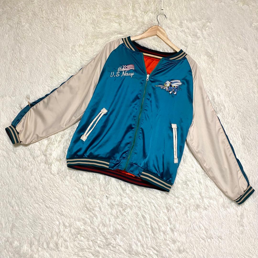 SNAKI』（XXL）US NAVY SEABEES スカジャン/リバーシブル - メルカリ