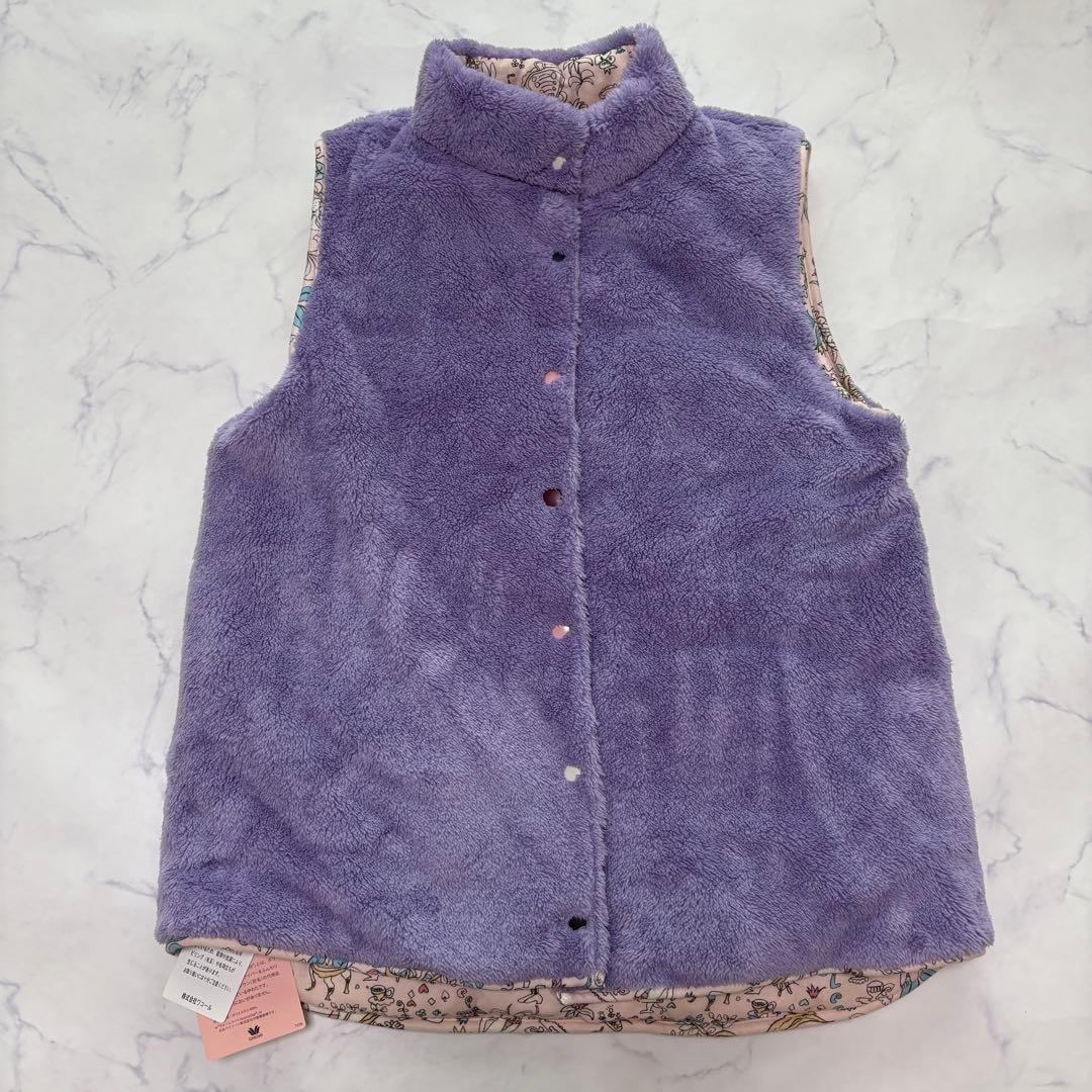 新品タグ付 ツモリチサト 暖かい♡リバーシブル 中綿 ボア ベスト