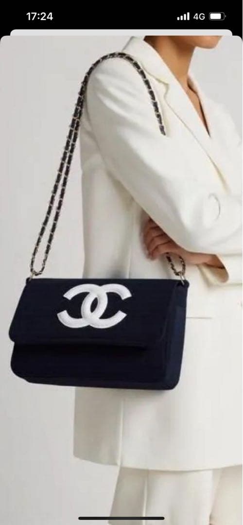 CHANEL シャネル ミニバッグ ポーチ ブラック×ホワイトロゴ¨̮⃝ Supsale｜スーパーコピーブランド通販専門店 | バッグ・時計・服（代金