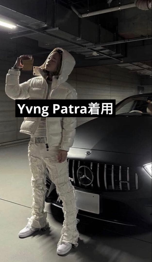 Tee Shyne Yvng Patra着用 LV leather belt