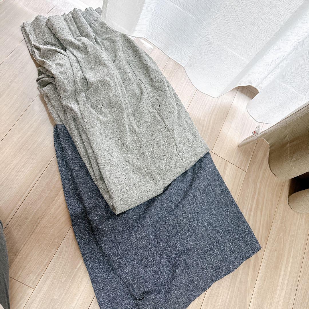 ウニコ unicoカーテンCAVALIER TWIN ブルー×グレー - メルカリ