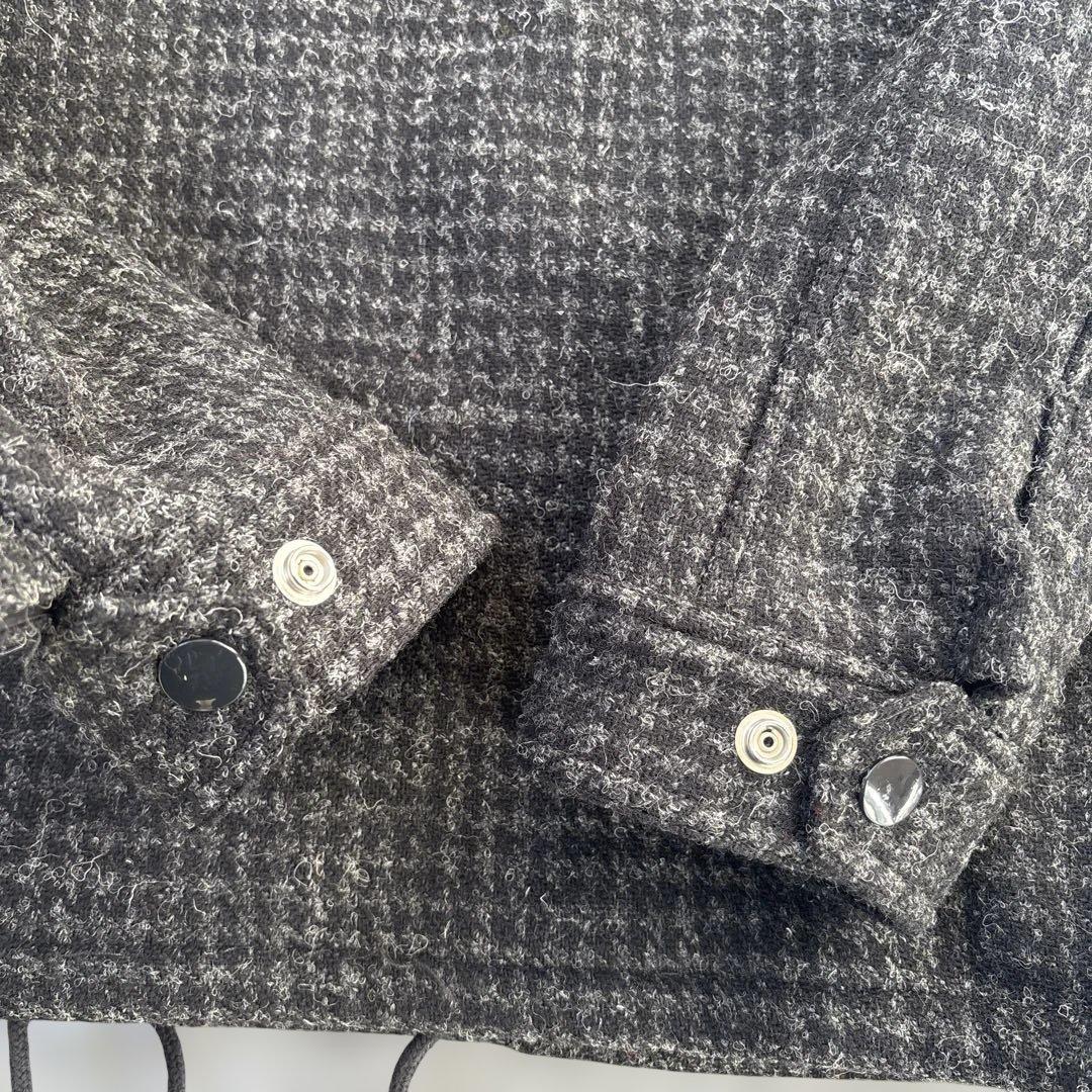 シュプリーム ハリスツイード ブラック コーチジャケット ブルゾン