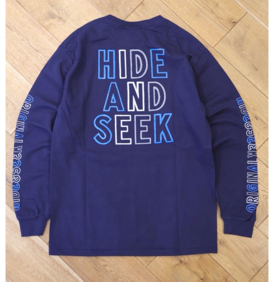 Hide and Seek 西浦 徹 ロンT XL ネイビー 新品 - メルカリ