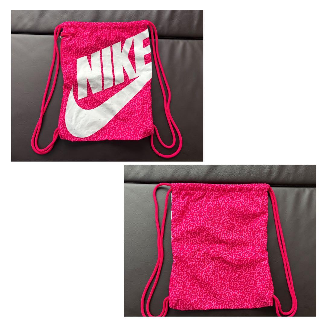 NIKE ピンクナップサック y2k - メルカリ