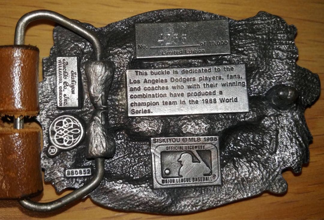 新品·88年LAドジャース·ワールドチャンプバックル付きベルト 32 - メルカリ