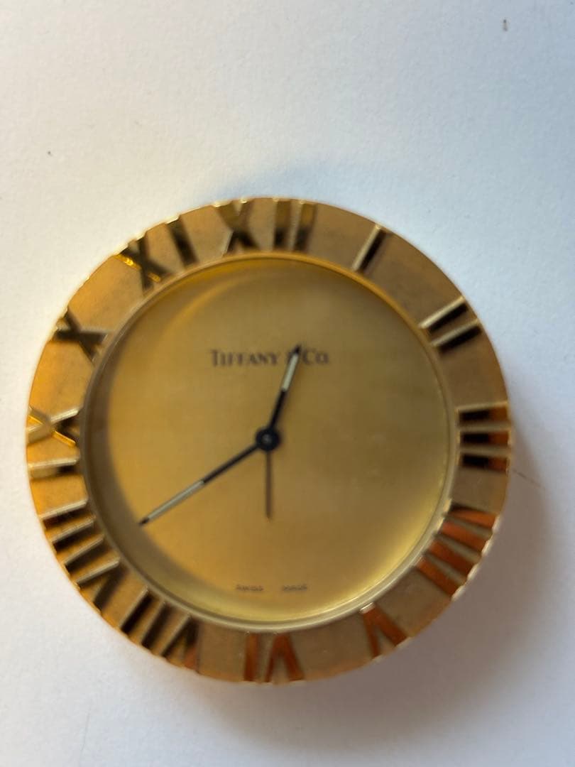 Tiffany & Co. ゴールド置時計 Tiffany & Co. - TIFFANY&Co. ティファニー 置時計 ゴールドカラー no