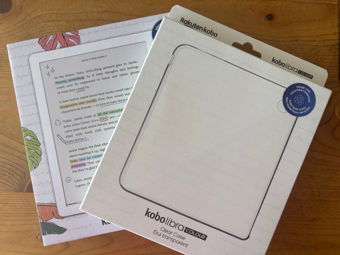 【12/5まで】Kobo Libra Colour（ホワイト）＋専用クリアカバー Amazon.com: Clear Case for Kobo Libra Colour and Screen Protector