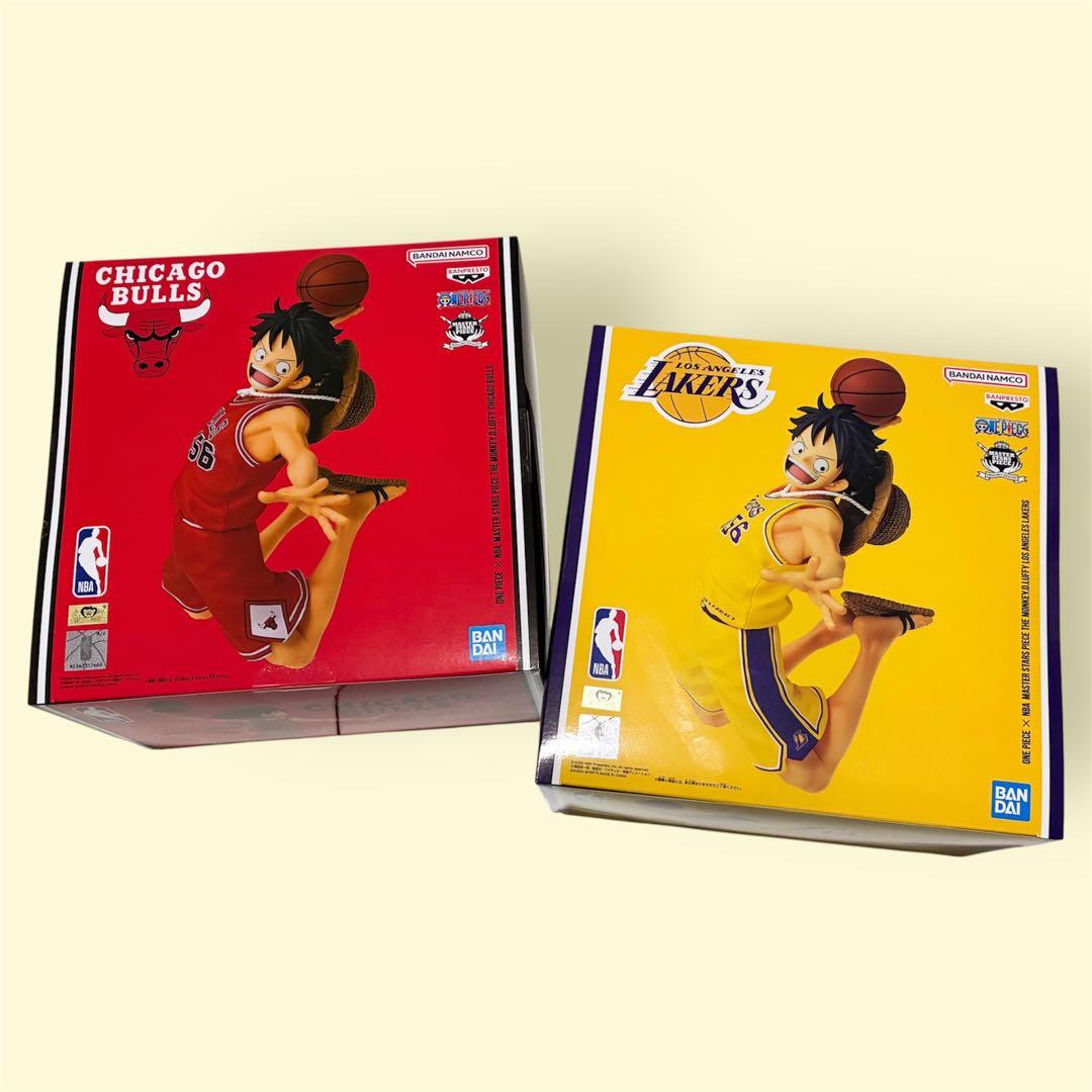 ワンピース × NBA ルフィ フィギュア 2種セット　ベースショップ ONE PIECE - ワンピース × NBA ルフィ フィギュア 2種セット ベース