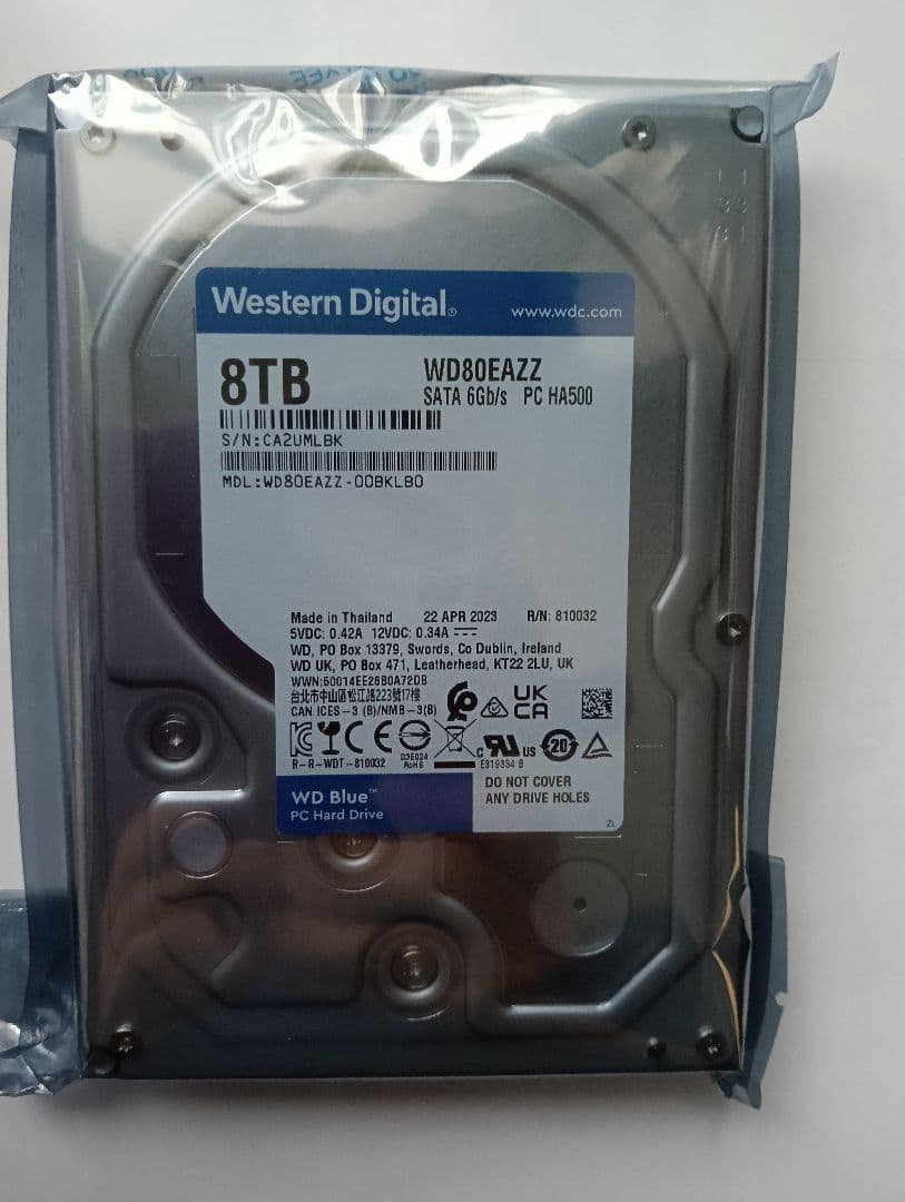 内蔵型ハードディスクドライブ WD80EAZZ WESTERN DIGITAL 3.5インチHDD 8TB WD80EAZZのレビュー！ - ShopDD