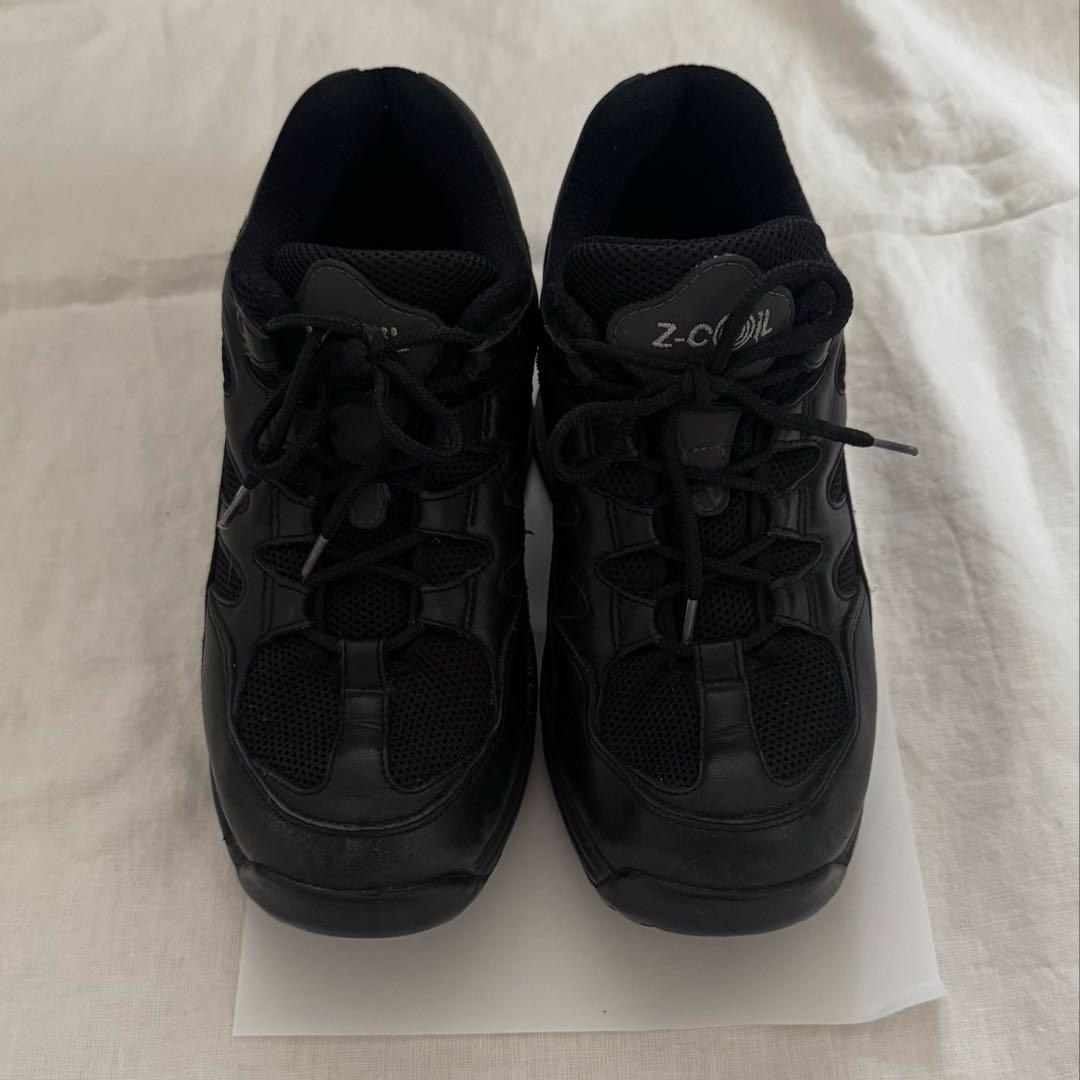 【美品】 z-coil black sneakers 24.5cm