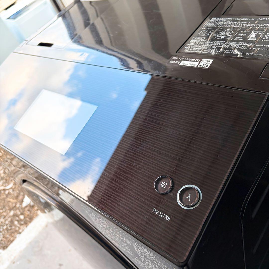 運搬取付無料！グレインブラウン純正TOSHIBA大容量パワフル洗濯乾燥機