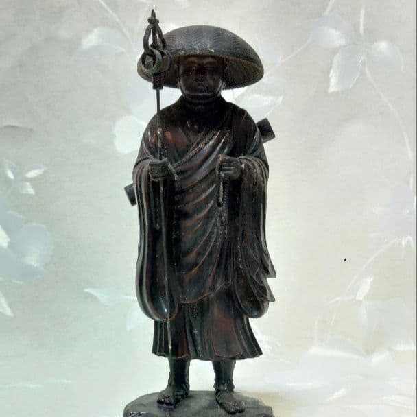 仏像　弘法大師　牧田秀雲　置物　金属工芸　ア31 楽天市場】弘法大師 - 仏師・牧田秀雲作 : 仏像・掛軸の三宝堂