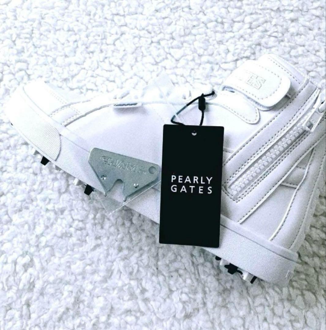 35,新品】パーリーゲイツ ゴルフ ミドルカット スパイク 23.5