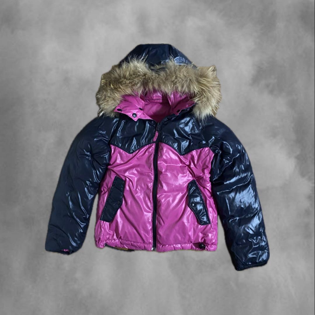 平成ギャルリバーシブルファーダウンジャケットY2Kグランジarchive