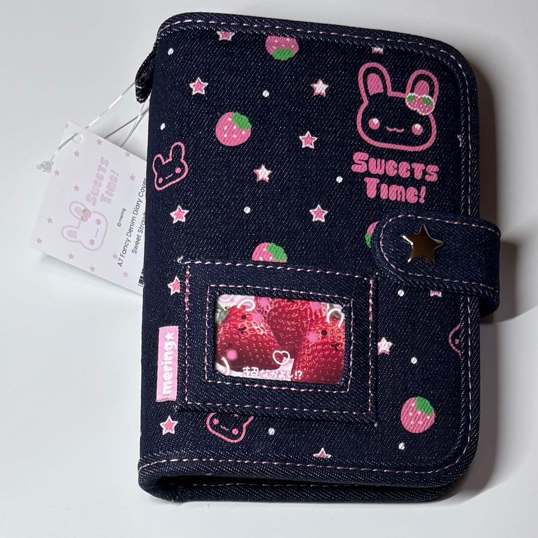 MERING メリング シール帳 デニム レトロ イチゴ 苺 バインダー - メルカリ